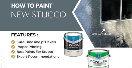 How To Paint New Stucco